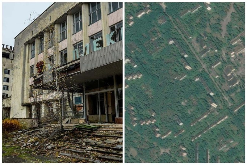 Gambar satelit tempat terbengkalai