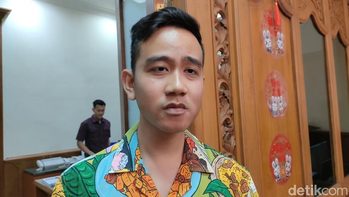 Wali Kota Solo Gibran Rakabuming Raka di Balai Kota Solo, Rabu (31/5/2023).