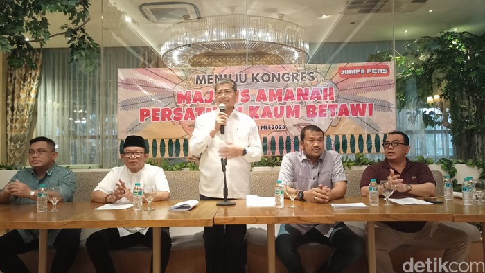 Ketua Majelis Amanah Persatuan Kaum Betawi, Marullah Matali. (Adrial Akbar/detikcom)