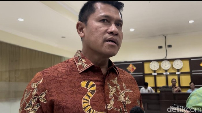 Ketua Tim Pelaksana PPHAM Letjen Teguh Pudjo Rumekso. (Kadek Melda Luxiana/detikcom)