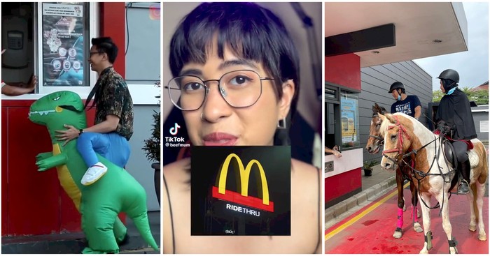 Netizen Ramai-ramai Komentari Aksi Drive Thru Tanpa Kendaraan