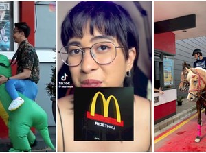 Netizen Ramai-ramai Komentari Aksi Drive Thru Tanpa Kendaraan