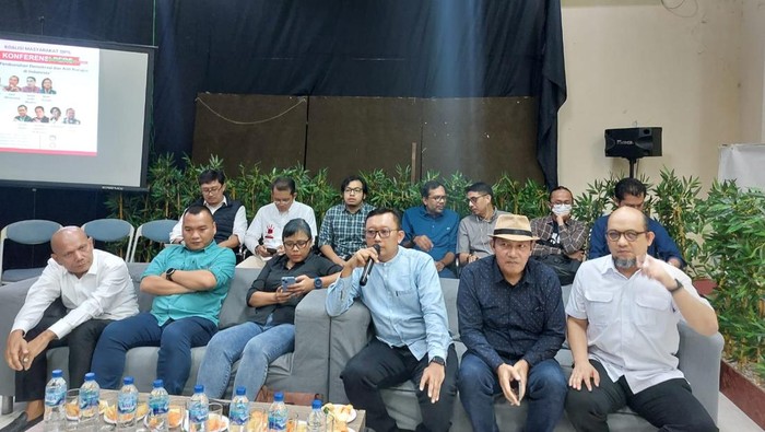 Konferensi pers Koalisi Masyarakat Sipil (Yogi-detikcom)