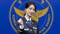 Potret Lim Ji Yeon pakai seragam polisi. (Foto: dok. Instagram @limjjy2)