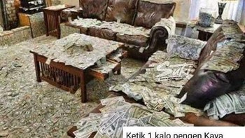 Seandainya dengan menekan angka 1 bisa bikin kaya secara dadakan. Foto: Instagram/memerandom.bersama  