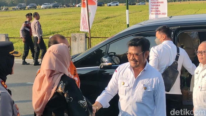 Mentan Syahrul Yasin Limpo saat berkunjung di Kulon Progo, Rabu (31/5/2023).