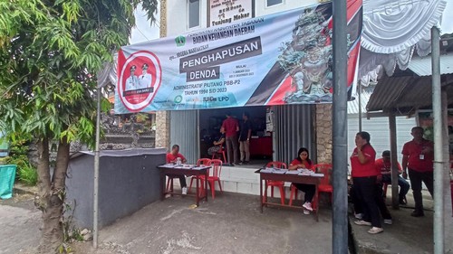 Gerai layanan perpajakan Bakeuda Tabanan saat kegiatan Bupati Ngantor di Desa Kaba Kaba, Kecamatan Kediri, beberapa waktu lalu.