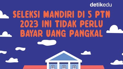 Infografis: Seleksi Mandiri 5 PTN Ini Tanpa Uang Pangkal