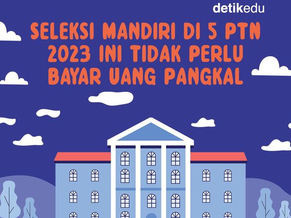 Infografis: Seleksi Mandiri 5 PTN Ini Tanpa Uang Pangkal