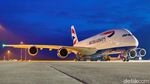 Lihat dari Dekat Airbus A380-800, Pesawat Penumpang Terbesar di Dunia yang Mendarat di Bali
