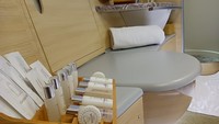 Foto: Toilet mewah Airbus A380-800. (Triwidiyanti/detikBali)