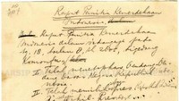 Rancangan naskah penetapan keputusan hasil sidang PPKI 18 Agustus 1945, salah satunya Undang-Undang Dasar 1945 dengan Pembukaan yang menyarikan Pancasila. (hal 32) Dok. ANRI, AK Pringgodigdo No. 17 