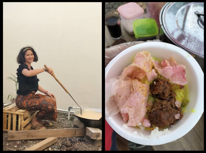 Cerita Penjual Ketupat Cantik di Bekasi yang Eksis Berkat Fashion Stylish