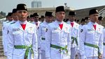 Anak Sandy Arifin Jadi Pasukan Pengibar Bendera di Upacara Hari Lahir Pancasila