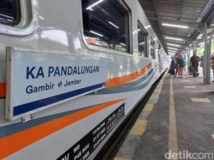 Kereta Pandalungan Anjlok di Stasiun Tanggulangin
