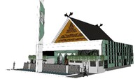 Rest area ini nantinya memiliki desain bangunan yang mengadaptasi nuansa adat di Riau, yaitu menggunakan atap lipat pandan dan ornamen atap selembayung. Bangunan dengan hint corak budaya ditonjolkan dalam rest area sebagai bentuk melestarikan serta memperkenalkan budaya daerah Riau kepada pengguna jalan tol yang melintas.