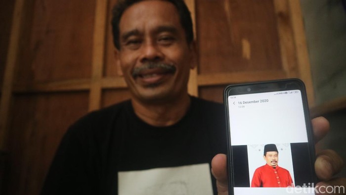 Nurhadi saat ditemui di kiosnya Pasar Brayung, Mejobo, Kudus, Kamis (1/6/2023).