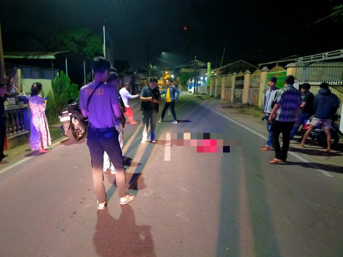 Penemuan mayat di Jalan KH Ahmad Azhari, Palembang.