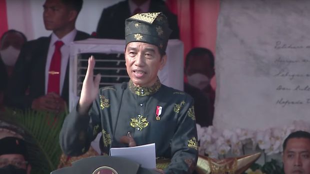 Presiden Joko Widodo saat memimpin Upacara Hari Kelahiran Pancasila di Jakartra. (YouTube/Sekretariat Presiden)