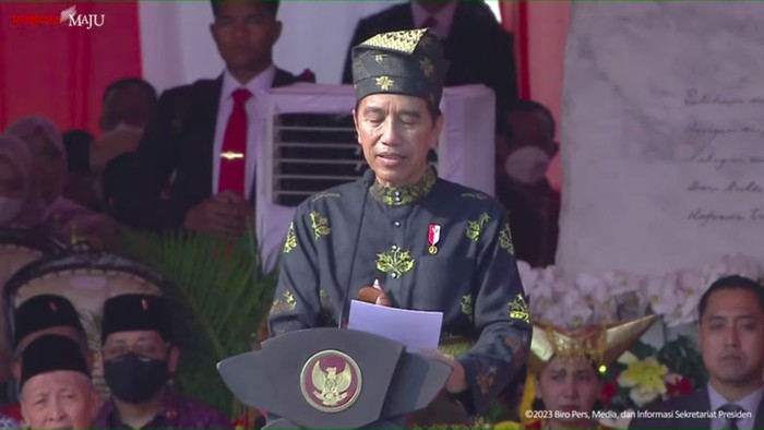 Presiden Jokowi Pidato di Hari Lahir Pancasila