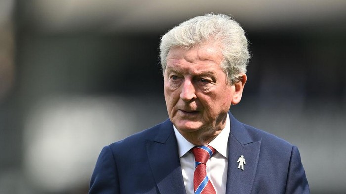 LONDON, ENGLAND - MAY 20: Manager Roy Hodgson of Crystal Palace during the Premier League match between Fulham FC and Crystal Palace at Craven Cottage on May 20, 2023 in London, United Kingdom. (Photo by Sebastian Frej/MB Media/Getty Images)