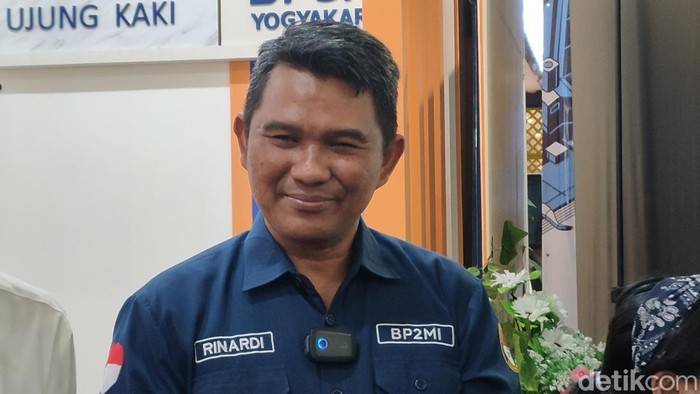 Sekretaris BP2MI, Rinardi, saat ditemui usai launching layanan VVIP PMI di YIA, Kamis (1/6/2023).