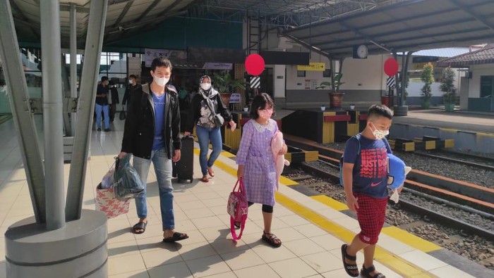 Suasana Stasiun KA Kertapati Palembang.