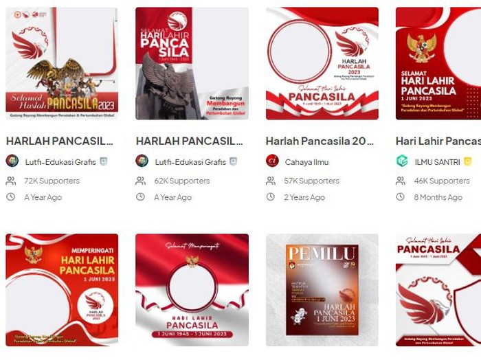 Twibbon Hari Lahir Pancasila 2023