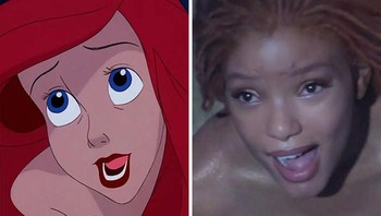 Halle Bailey sebagai Ariel di The Little Mermaid yang baru dirilis di bioskop. Foto: (Bored Panda).