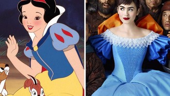 Lily Collins sebagai Snow White di Mirror Mirror. Foto: (Bored Panda).