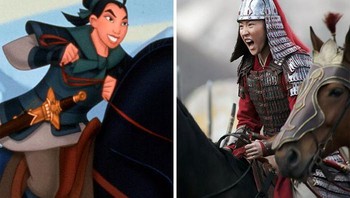 Liu Yifei berperan sebagai Mulan juga pada tahun 2020 di Mulan versi Disney. Foto: (Bored Panda).