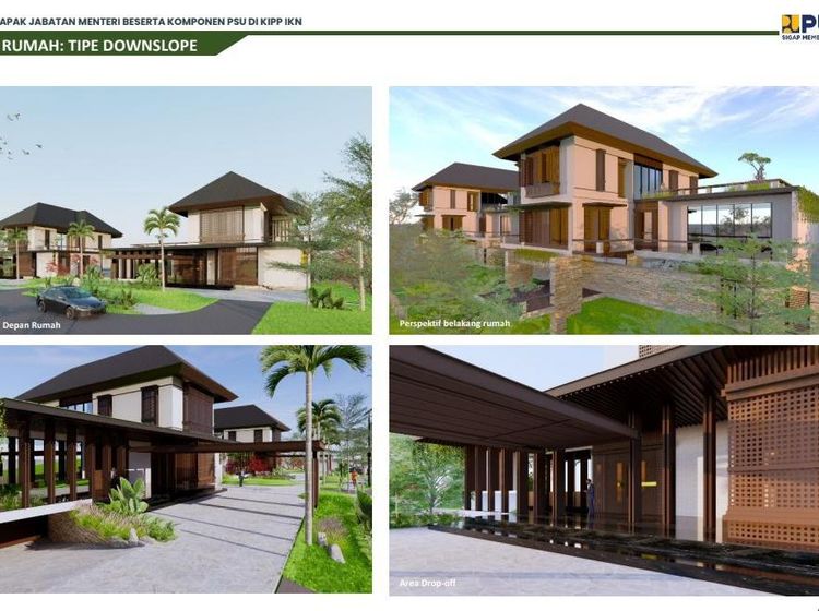 Bak Vila, Begini Desain Rumah Tapak buat Menteri di IKN