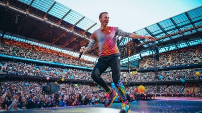 Penampakan Konser Coldplay di Kandang Manchester City