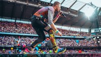 Coldplay menggelar konser di Manchester selama empat hari. Foto: Twitter Manchester City