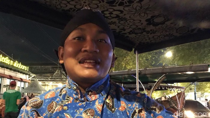 Ferdian Eka Saputra alias Karim, kusir andong yang mengantar Presiden Jokowi beserta keluarga jalan-jalan di Malioboro Jogja, Jumat (2/6/2023) malam.
