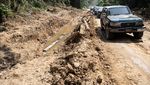 Jalan di Cengal Ogan Komering Ilir Rusak Parah