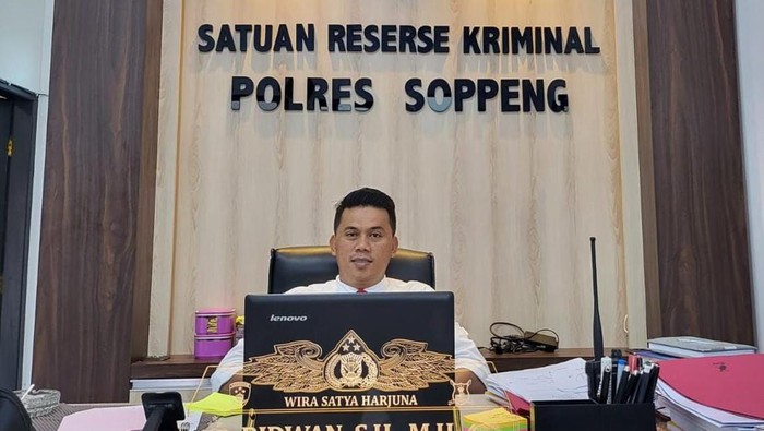 Kasat Reskrim Polres Soppeng IPTU Ridwan.