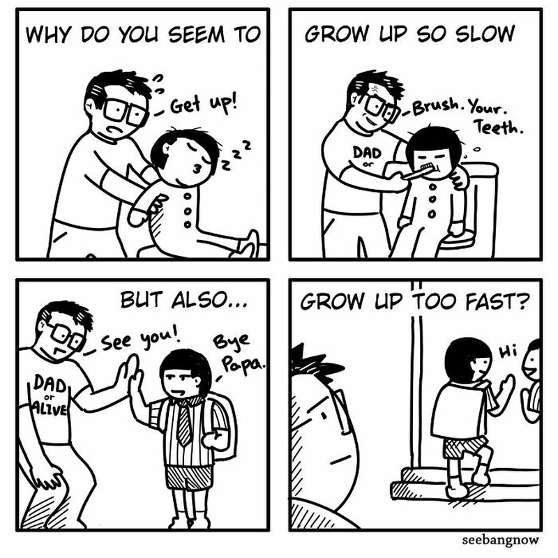 Deretan komik lucu soal kehidupan sehari-hari. Ini merupakan karya komikus Singapura, Xibang.