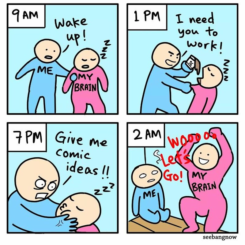 Deretan komik lucu soal kehidupan sehari-hari. Ini merupakan karya komikus Singapura, Xibang.