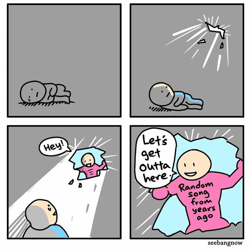 Deretan komik lucu soal kehidupan sehari-hari. Ini merupakan karya komikus Singapura, Xibang.