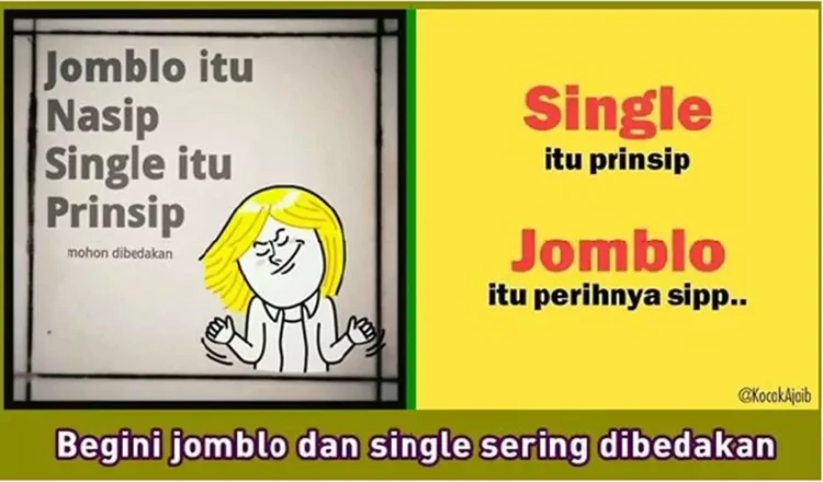 Jadi jomlo alias jomblo tidak selamanya buruk. Buat kamu yang single, tetap semangat ya!