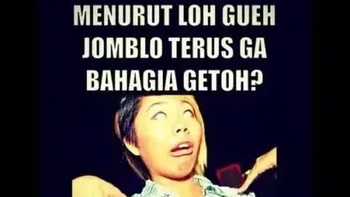 Kata siapa jomblo nggak bahagia? Foto: kocak.web.id