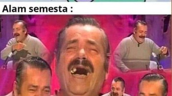 Alam semestanya cuma bisa ketawa. Foto: memes.comik.indonesia