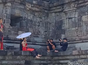 Asyiknya Bikin Foto Prewedding nan Eksotis di Candi Plaosan Klaten