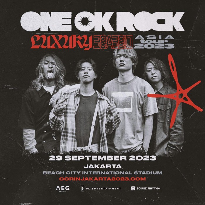 Poster Konser ONE OK ROCK di Jakarta