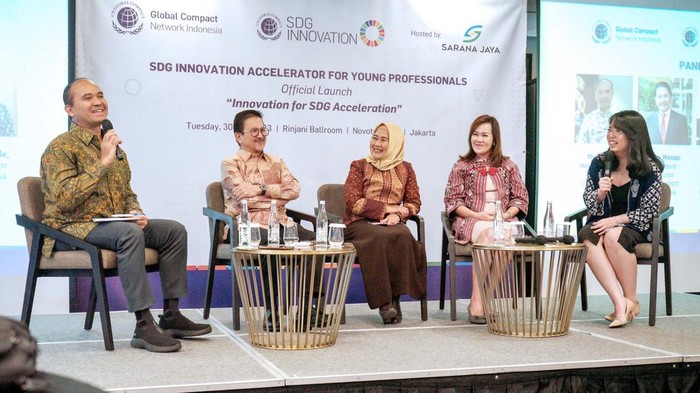 SDGs Innovation Accelerator for Young Professionals diluncurkan. Program ini bertujuan agar profesional muda pengembangan produk dan layanan baru.