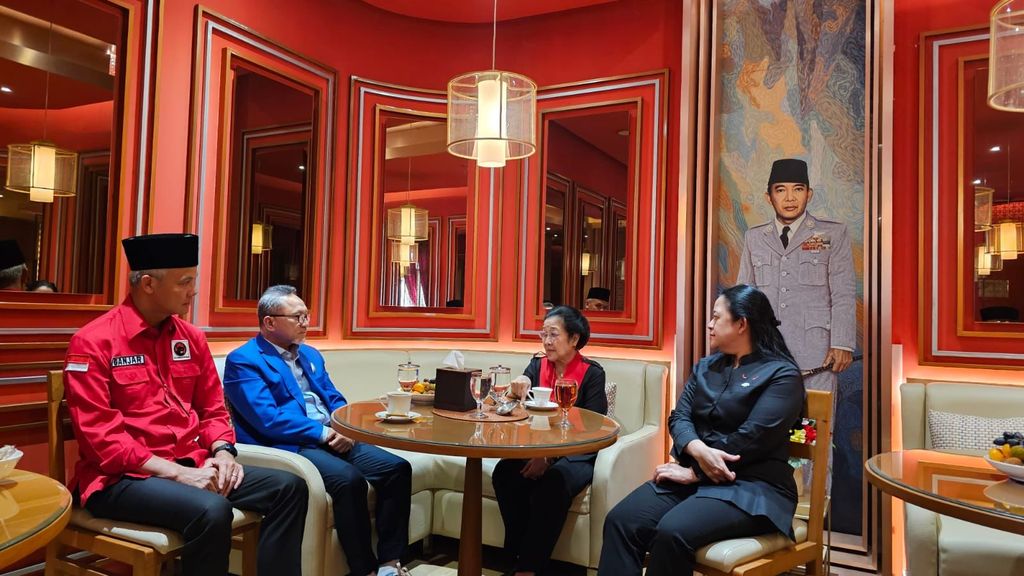 Silaturahmi PAN-PDIP, Zulkifli Hasan dan Megawati. (Ist)