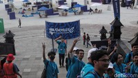 Suasana di kawasan Jakarta International Eprix Circuit, Ancol, Jakarta Utara, Jumat (2/1/2023). 