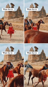 Aksi influencer saat bikin konten