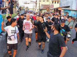 Ganjar Lari Pagi di Cirebon: Yuk Olahraga, Biar Sehat